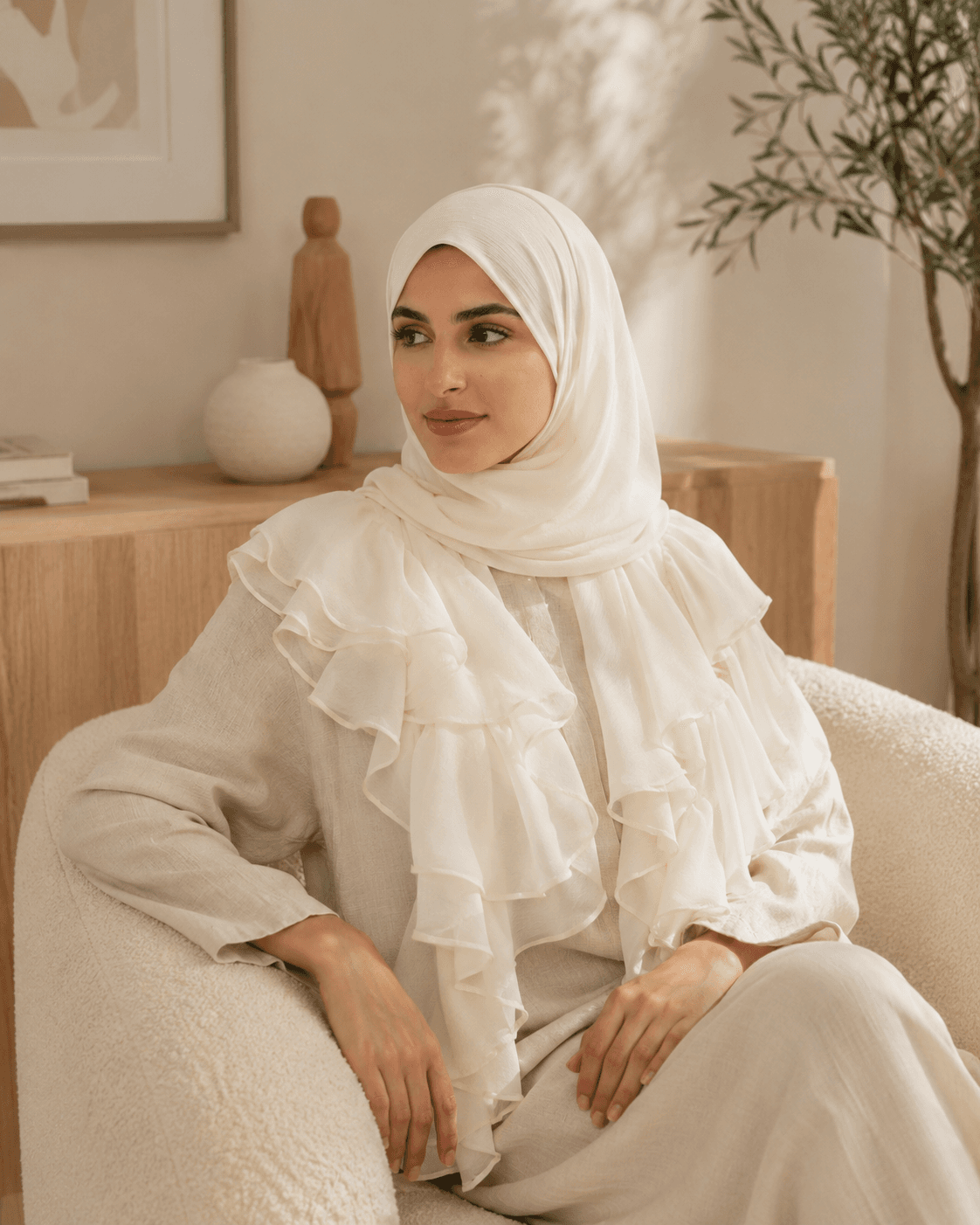 Ruffle Hijab — wholesale OEM/ODM