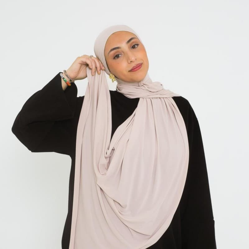 Breathable Bamboo Jersey Hijab — Stretchy Turban Headscarf — Bamboo Jersey (Polyester/Spandex) hijab wholesale OEM/ODM | QIUYAN
